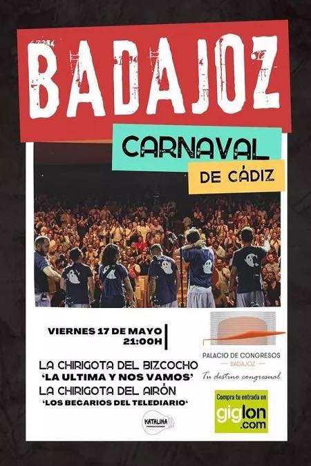 La Última y Nos Vamos y Los Becarios del Telediario (chirigotas del Carnaval de Cádiz)
